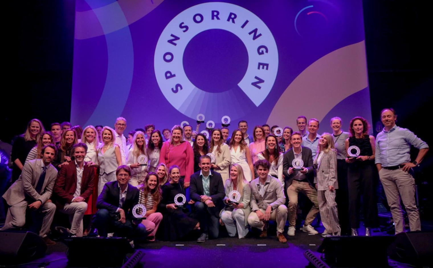 Winnaars van de SponsorRingen 2023, uitgereikt op 4 juni 2024.
